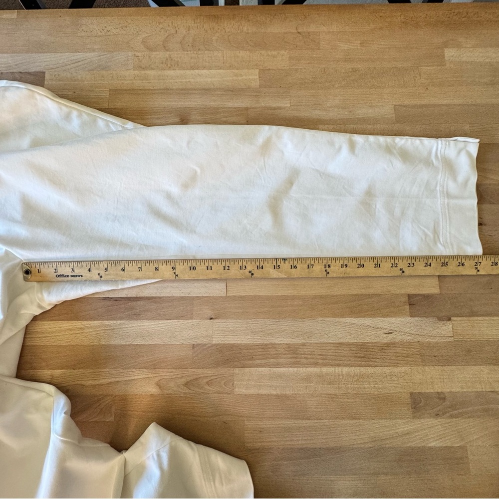 CHARTER CLUB Pant Shop White Stretch Pants Side Zip Women’s 14W Cotton Blend - Picture 12 of 14